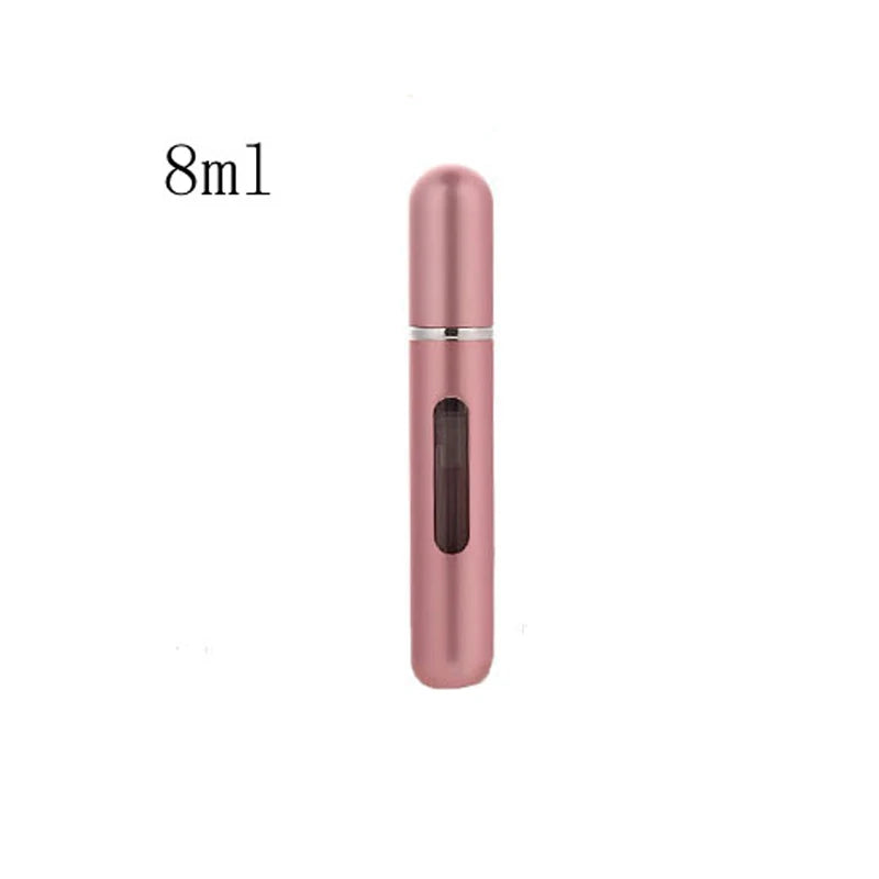 Travel-Ready Mini Refillable Aluminum Perfume Spray Bottle - 5/8Ml Cosmetic Container