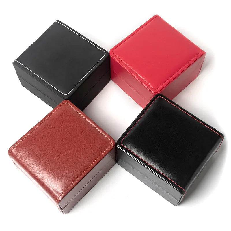 Elegant PU Leather Watch Gift Box with Pillow - Perfect Organizer for Men & Women’s Timepieces