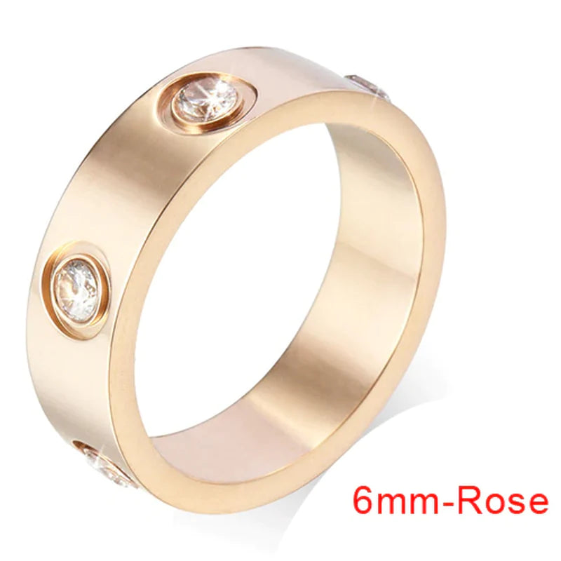 Stunning Stainless Steel Bangle & Ring Set with Crystals - The Ideal Gift for Her!