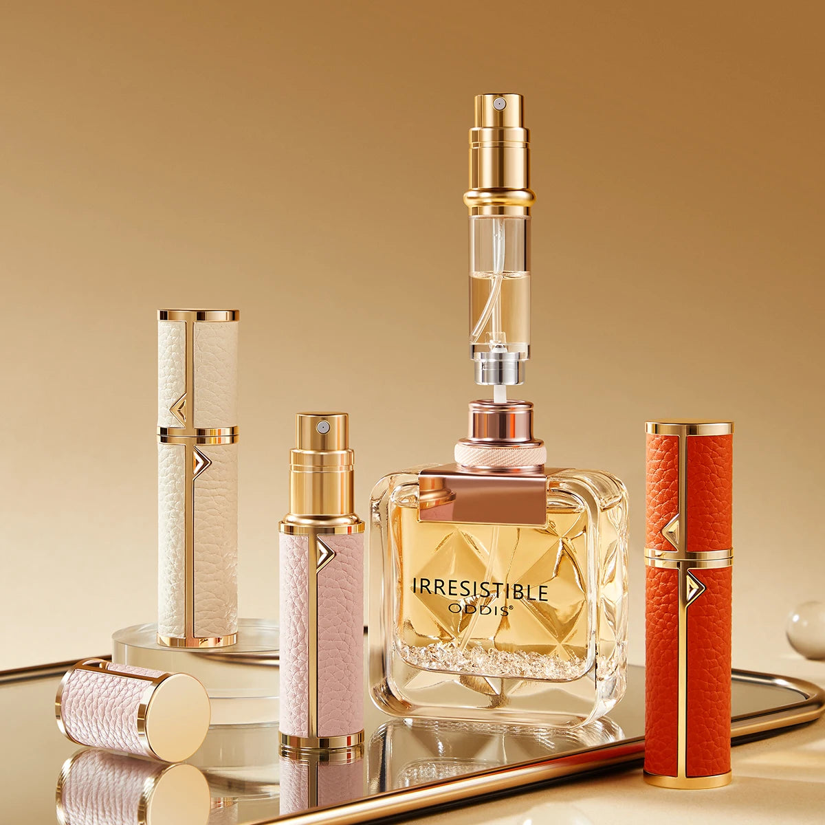 Travel-Friendly 5ml PU Leather Mini Perfume Atomizer - Refillable & Customizable with Tight Sealing Design