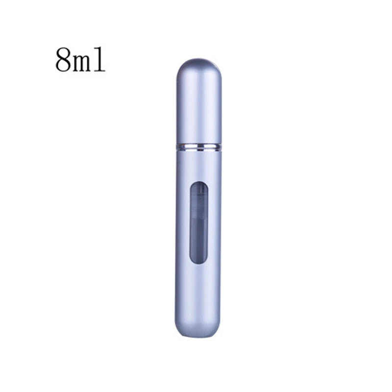 Travel-Ready Mini Refillable Aluminum Perfume Spray Bottle - 5/8Ml Cosmetic Container