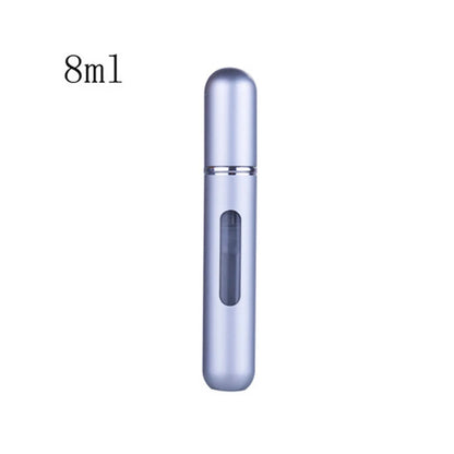 Travel-Ready Mini Refillable Aluminum Perfume Spray Bottle - 5/8Ml Cosmetic Container