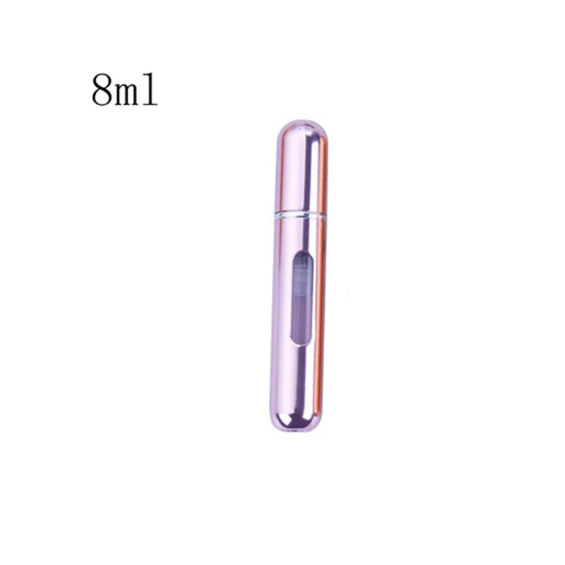 Travel-Ready Mini Refillable Aluminum Perfume Spray Bottle - 5/8Ml Cosmetic Container