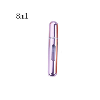 Travel-Ready Mini Refillable Aluminum Perfume Spray Bottle - 5/8Ml Cosmetic Container
