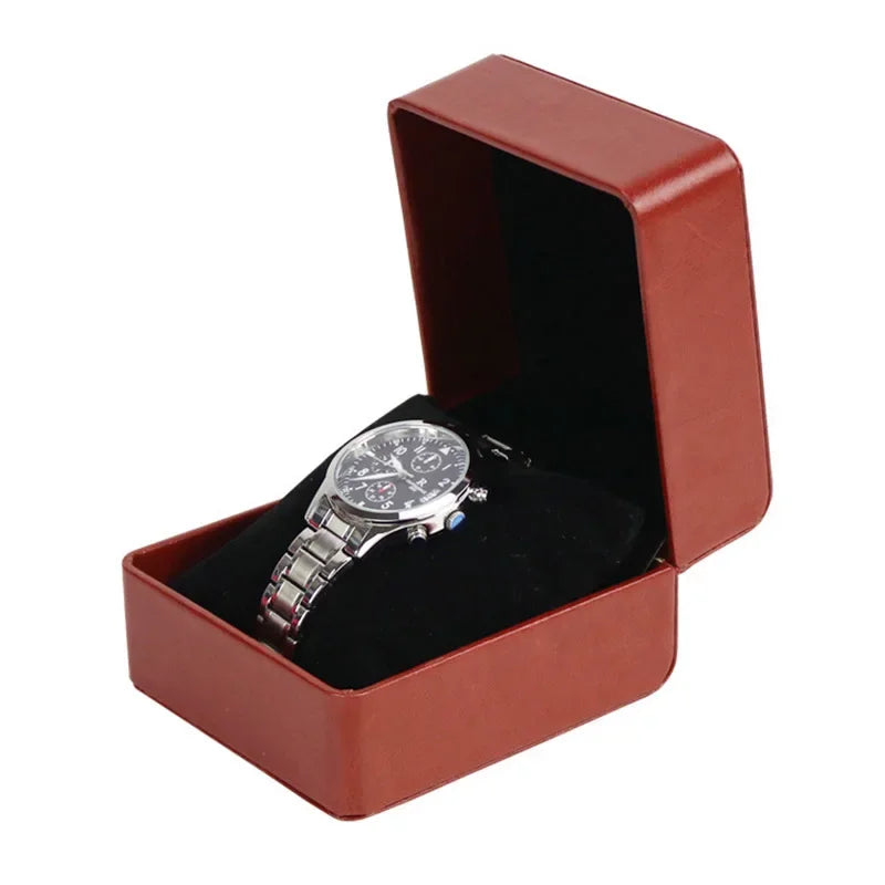 Elevate Your Watch Collection with Our Luxurious Single Groove PU Leather Watch Gift Box - Perfect for Any Occasion!