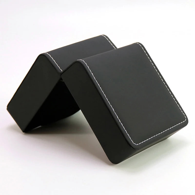 Elegant Brown PU Leather Watch Gift Box with Pillow - Stylish Organizer for Men & Women Timepieces