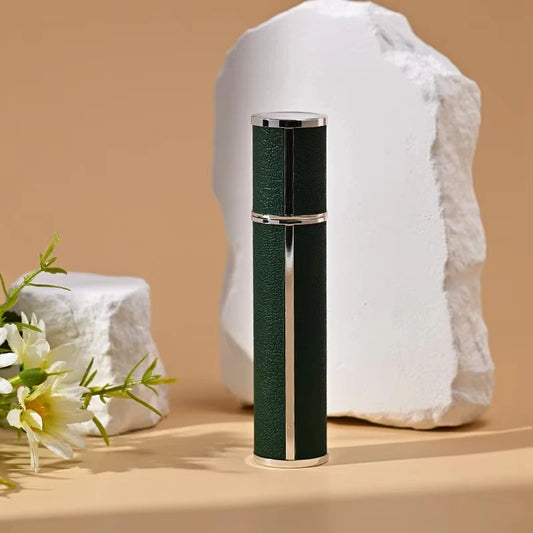 Luxury 10ml Leather Perfume Spray Bottle - Portable Mini Refillable Atomizer for Travel