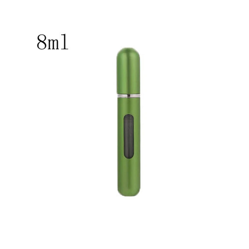 Travel-Ready Mini Refillable Aluminum Perfume Spray Bottle - 5/8Ml Cosmetic Container