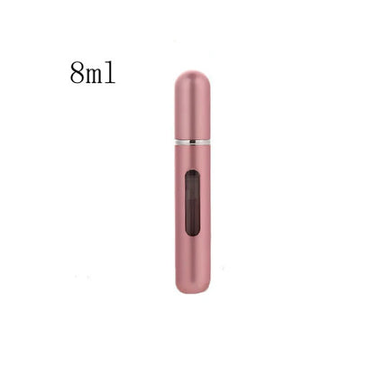 Travel-Ready Mini Refillable Aluminum Perfume Spray Bottle - 5/8Ml Cosmetic Container