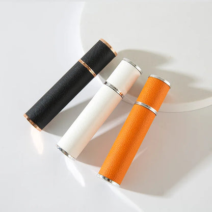 Luxury 10ml Leather Perfume Spray Bottle - Portable Mini Refillable Atomizer for Travel