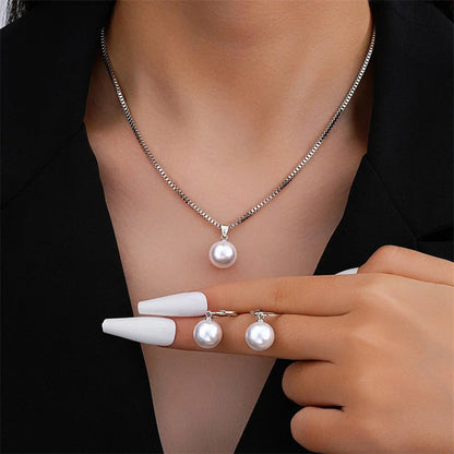 Elevate Your Style with Our Vintage Gold Imitation Pearl Jewelry Set - Perfect for Weddings and Parties!