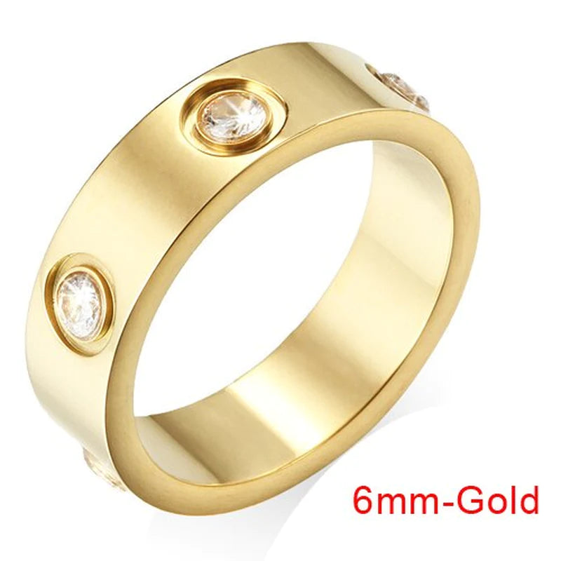 Stunning Stainless Steel Bangle & Ring Set with Crystals - The Ideal Gift for Her!