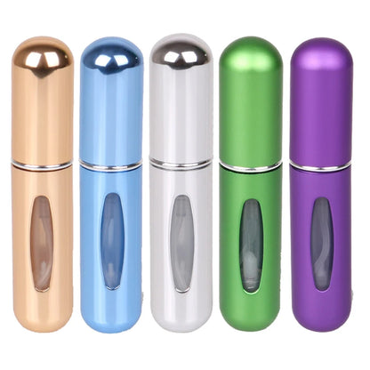 5Ml Perfume Atomizer Portable Liquid Cosmetics Containers Traveling Mini Alcochol Perfume Refillable Bottles Empty Spray Bottle
