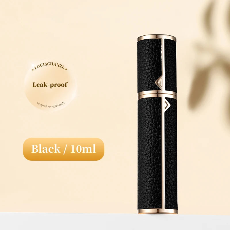 Travel-Friendly 5ml PU Leather Mini Perfume Atomizer - Refillable & Customizable with Tight Sealing Design