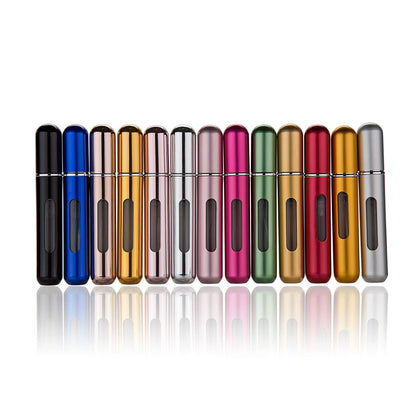 Travel-Ready Mini Refillable Aluminum Perfume Spray Bottle - 5/8Ml Cosmetic Container