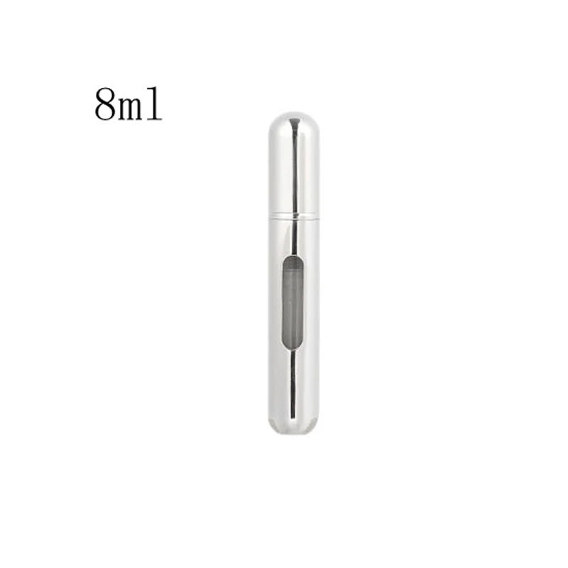 Travel-Ready Mini Refillable Aluminum Perfume Spray Bottle - 5/8Ml Cosmetic Container