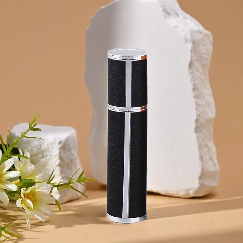 Luxury 10ml Leather Perfume Spray Bottle - Portable Mini Refillable Atomizer for Travel
