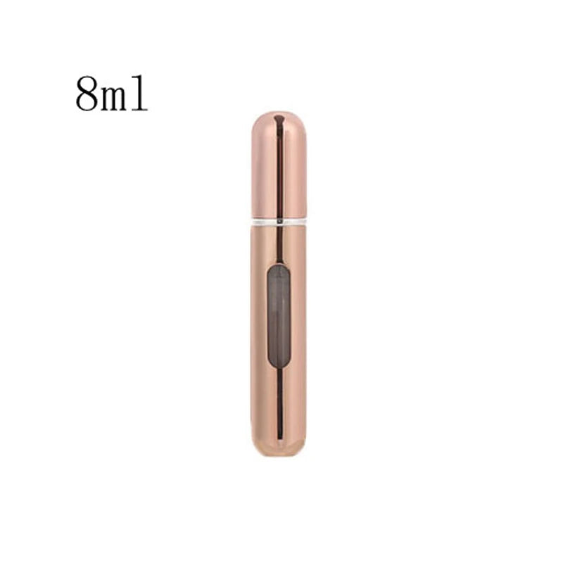 Travel-Ready Mini Refillable Aluminum Perfume Spray Bottle - 5/8Ml Cosmetic Container