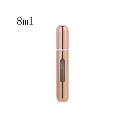 Travel-Ready Mini Refillable Aluminum Perfume Spray Bottle - 5/8Ml Cosmetic Container
