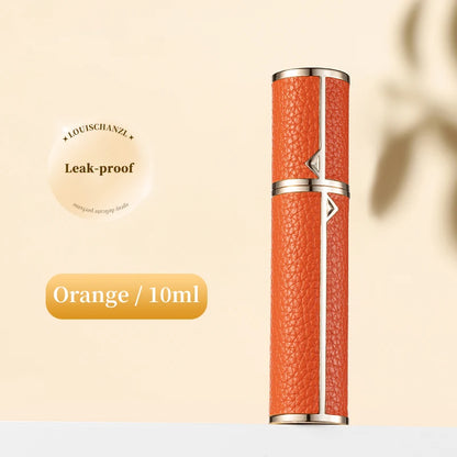 Travel-Friendly 5ml PU Leather Mini Perfume Atomizer - Refillable & Customizable with Tight Sealing Design