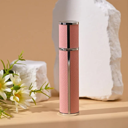 Luxury 10ml Leather Perfume Spray Bottle - Portable Mini Refillable Atomizer for Travel