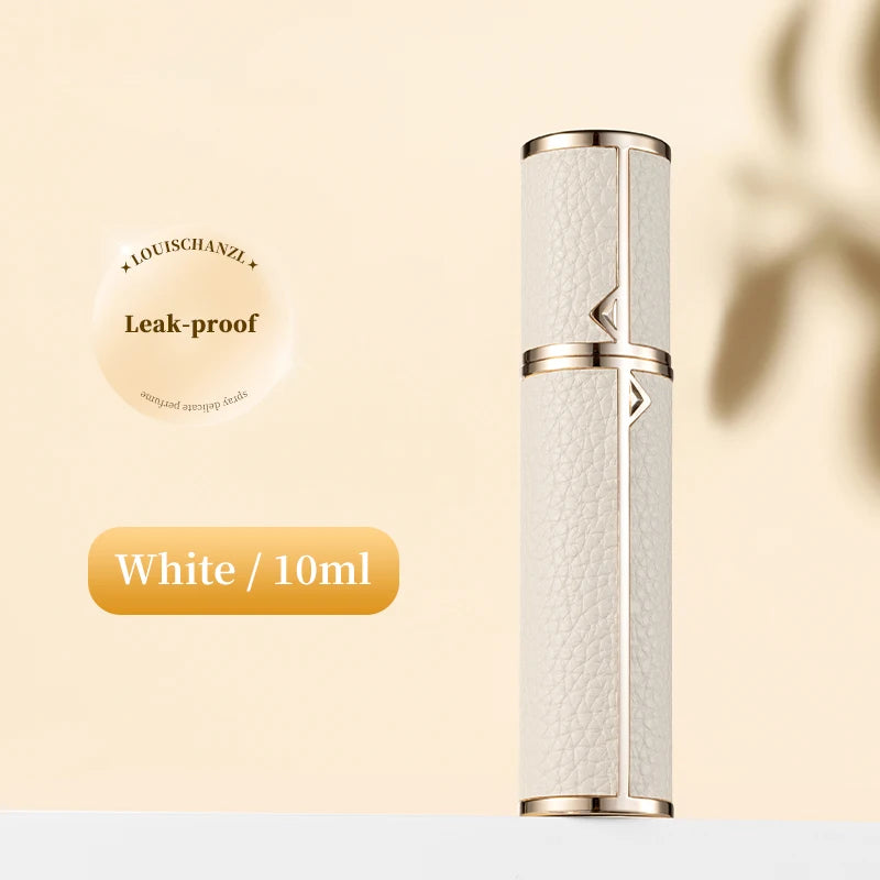 Travel-Friendly 5ml PU Leather Mini Perfume Atomizer - Refillable & Customizable with Tight Sealing Design