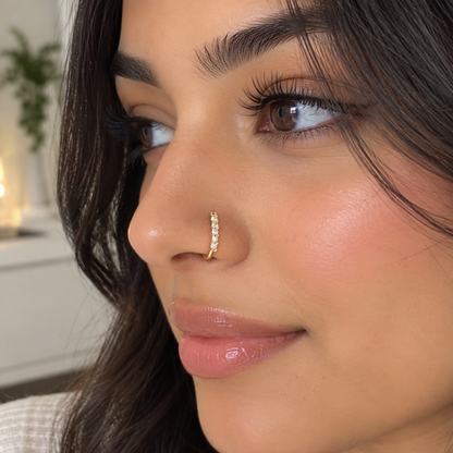 Heart Zircon Nose Ring