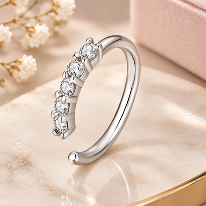 Single-Row Miniature Zircon Nose Ring