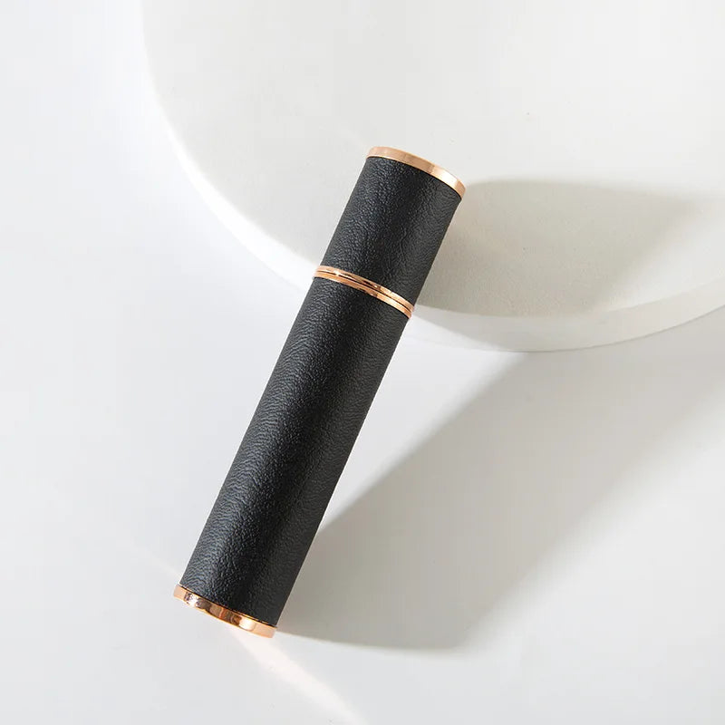 Luxury 10ml Leather Perfume Spray Bottle - Portable Mini Refillable Atomizer for Travel