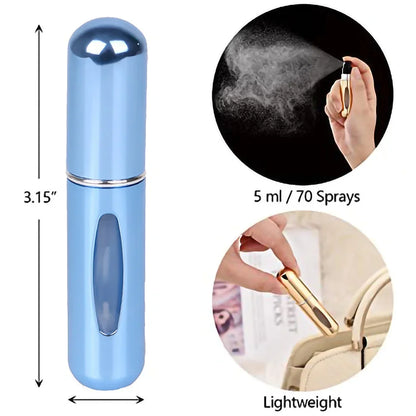 5Ml Perfume Atomizer Portable Liquid Cosmetics Containers Traveling Mini Alcochol Perfume Refillable Bottles Empty Spray Bottle