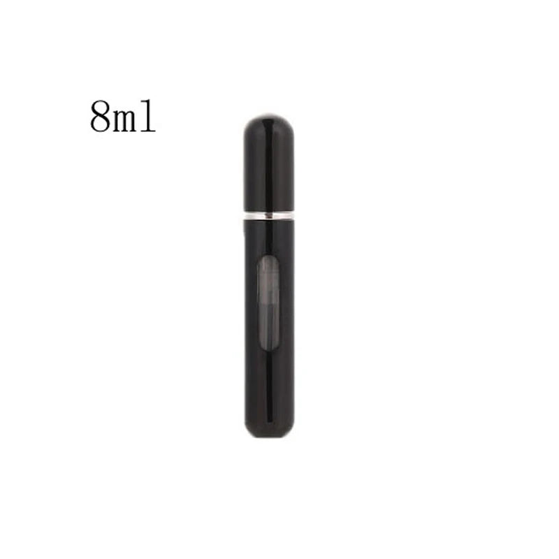 Travel-Ready Mini Refillable Aluminum Perfume Spray Bottle - 5/8Ml Cosmetic Container