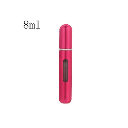 Travel-Ready Mini Refillable Aluminum Perfume Spray Bottle - 5/8Ml Cosmetic Container