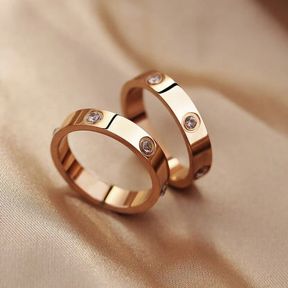 Stunning Stainless Steel Bangle & Ring Set with Crystals - The Ideal Gift for Her!
