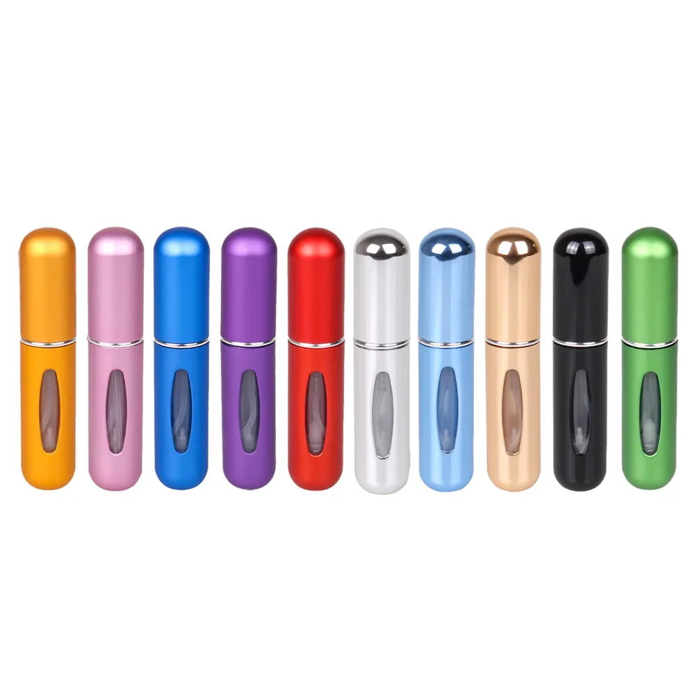 5Ml Perfume Atomizer Portable Liquid Cosmetics Containers Traveling Mini Alcochol Perfume Refillable Bottles Empty Spray Bottle