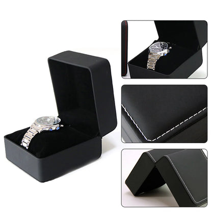 Elevate Your Watch Collection with Our Luxurious Single Groove PU Leather Watch Gift Box - Perfect for Any Occasion!