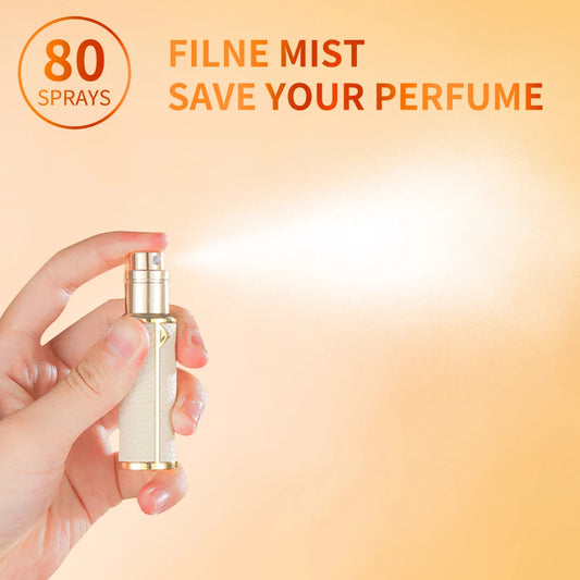 Travel-Friendly 5ml PU Leather Mini Perfume Atomizer - Refillable & Customizable with Tight Sealing Design