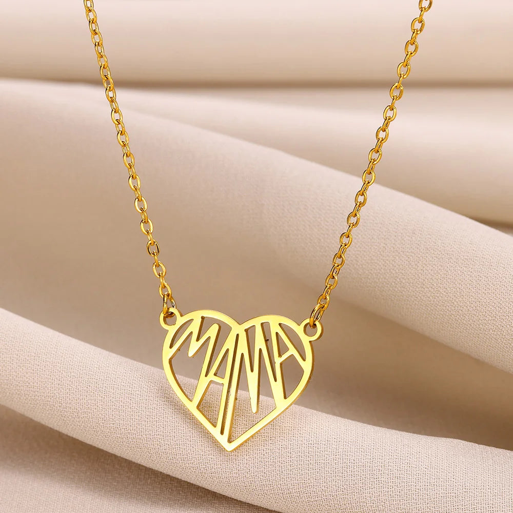 Elegant Rose Gold Heart Pendant Necklace for Women - Trendy Stainless Steel Jewelry 2022