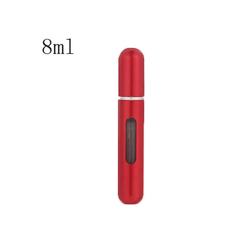 Travel-Ready Mini Refillable Aluminum Perfume Spray Bottle - 5/8Ml Cosmetic Container