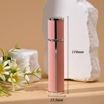 Luxury 10ml Leather Perfume Spray Bottle - Portable Mini Refillable Atomizer for Travel
