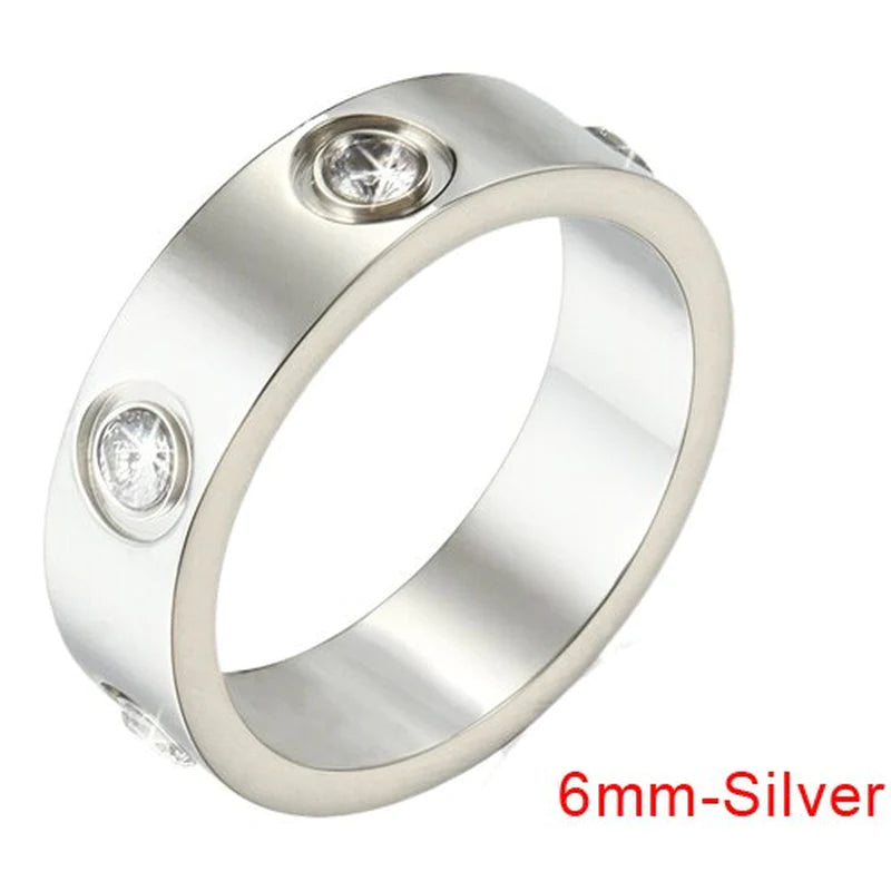 Stunning Stainless Steel Bangle & Ring Set with Crystals - The Ideal Gift for Her!