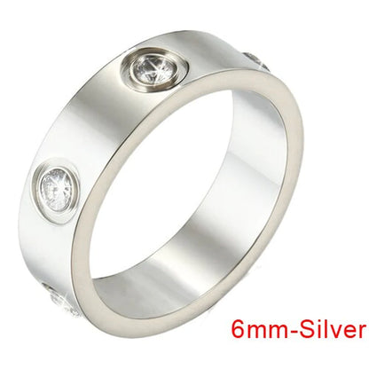 Stunning Stainless Steel Bangle & Ring Set with Crystals - The Ideal Gift for Her!